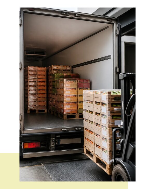 Перевозка сельхозпродукции на паллетах с доставкой в Новокузнецк